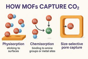 How MOFs Capture Carbon Dioxide