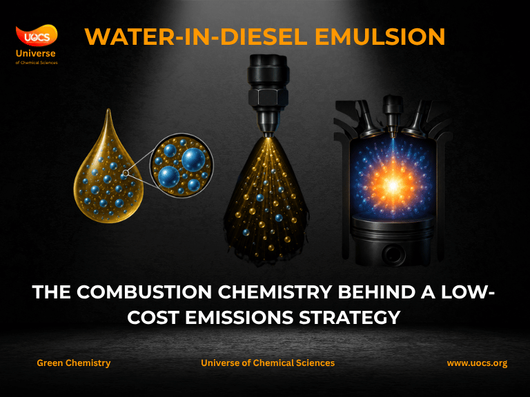 Water-in-Diesel Emulsion: The Combustion Chemistry Behind a Low-Cost Emissions Strategy